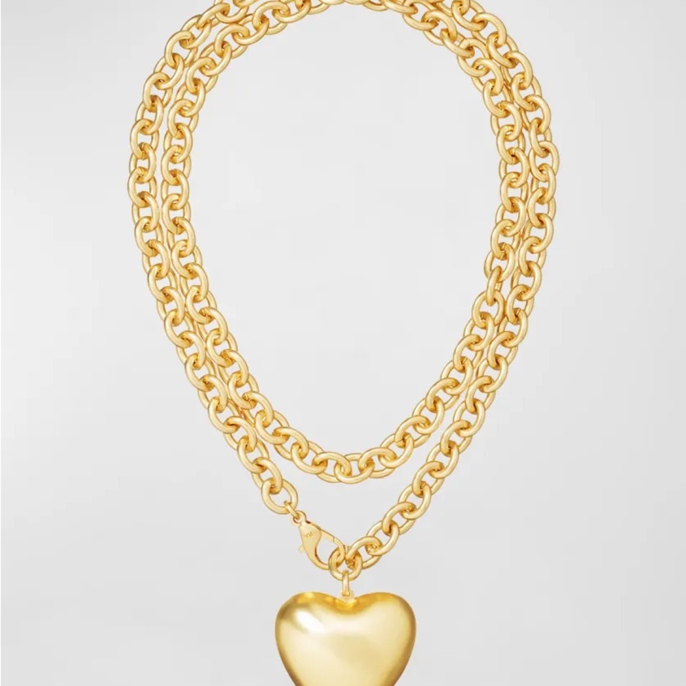 Roxanne Assouline Large Puffy Heart Necklace